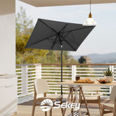 Sekey 180 x 130 cm balcony umbrella rectangular, sun protection UV50+